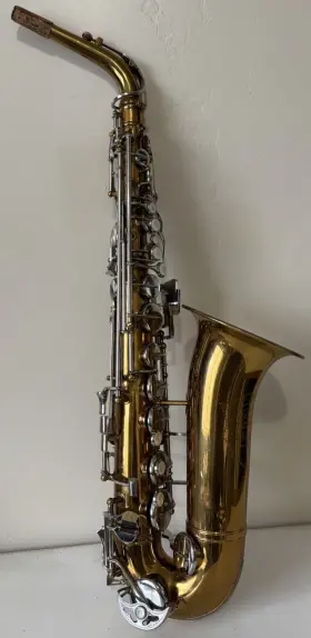 Italy-566 Alexandre Vintage Tenor Super Sax Saxophone Made In Italy 566 Brass Gold