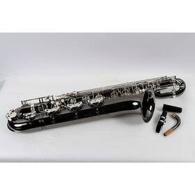 Allora 197881055097 Abs-550 Paris Baritone Sax Black Nickel Body Silver Keys Ob
