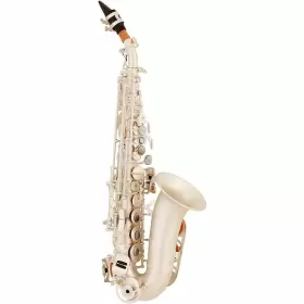 Asps-550 Allora 197881122676 Paris Series Curved Soprano Sax Silver Matte Ob