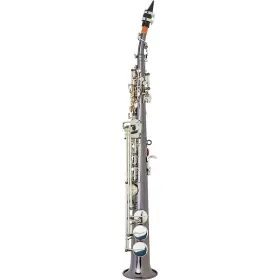 Asps-450 Allora 197881148829 Vienna Straight Soprano Sax Black Nickel Body Ob