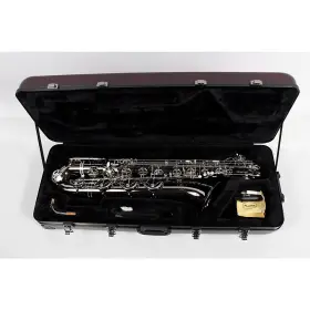 Abs-550 Allora 197881361051 Paris Baritone Sax Black Nickel Body Silver Keys Ob