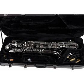 Allora 197881361259 Abs-550 Paris Baritone Sax Black Nickel Body Silver Keys Ob