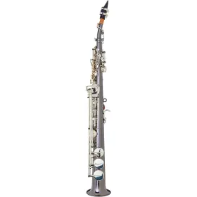 19788142857 Allora 197881420857 Vienna Straight Soprano Sax Black Nickel Body Silver Keys Ob