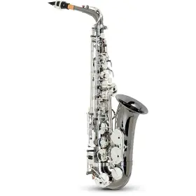 Aas-450bs Allora Aas-450 Vienna Series Alto Saxophone Black Nickel Body Silver Keys