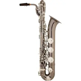 Abs-550bs Allora Abs-550 Paris Series Baritone Saxophone Black Nickel Body Silver Keys