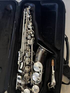 Allora As-16000 Alto Saxophone Eb Black Lacquered Metal With Case