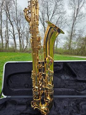 Allora Bs210934 Baritone Saxophone Low A Brass Lacquered With 2 Mouthpcs Jody Jazz And Case
