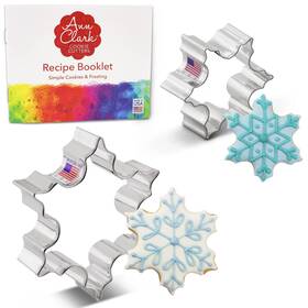Ann Clark Cookie Cutters A6-104 Christmas Snowflake 2-pc Set Made In Usa By 2.5 Inch 3