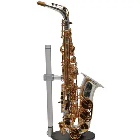 As4248sg Antigua Winds Model Ftpowerbellft Alto Saxophone - Silver Plate/gold Keys