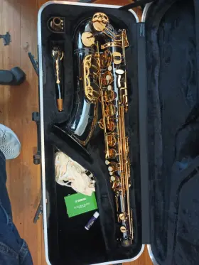 Ts4240 Antigua Winds Powerbell Bb Pro Tenor Sax Black/gold Nice And No Reserve