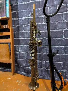 Ss6200 Antigua Winds 153047 Proone Bb Soprano Saxophone Classic Antique Finish With Case