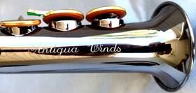 Antigua Winds 941085 A570-bc Deluxe Soprano Sax Without Riginal Case And Yamaha 4c Mpc.- Nice