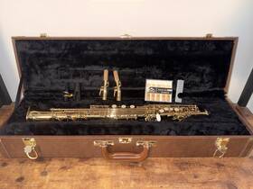 Antigua Winds 980924 Gold Soprano Saxophone With Case Mouthpiece Reeds
