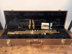 980924 Antigua Winds Gold Soprano Saxophone With Case Mouthpiece Reeds