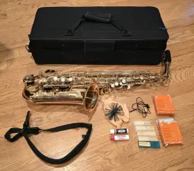 Zsa-100s Austin Zsa100s Musical Instruments Brass Saxophone In Case With Extras