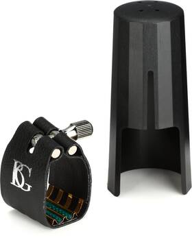 Bg Bgl9sr L9sr Super Revelation Bass Clarinet Ligature - Black Fabric With Gold Metal