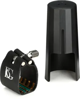 Bgl9sr Bg L9sr Super Revelation Bass Clarinet Ligature - Black Fabric With Gold Metal