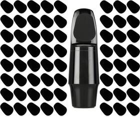 Bidex 445029337356 64 Pcs 0.8mm Saxophone And Clarinet Mouthpiece Cushions Black Oval Pa