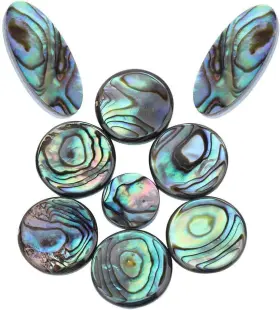 Bnineteenteam 313107717703 9pcs Sax Abalone Shell Key Buttons Saxophone Button For Soprano Alto And Te