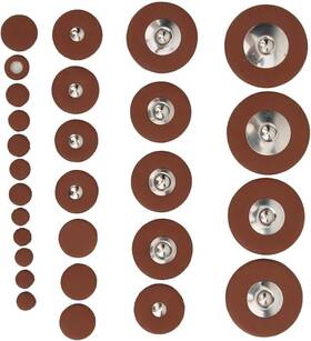 Bnineteenteam 738586083352 Saxophone Pads 28pcs Replacement Pack Brown Sheepskin B Flat Sa