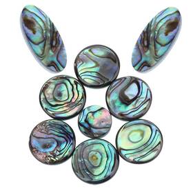 Bnineteenteam 739551106625 9pcs Sax Abalone Shell Key Buttons Saxophone Button For Blue Green Grey
