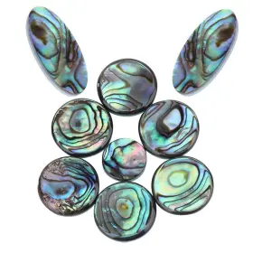 Bnineteenteam 739551106625 9pcs Sax Abalone Shell Key Buttons Saxophone Button For Blue Green Grey
