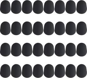 Boao 792057479891 32 Pieces Saxophone Mouthpiece Cushion 0.8 Mm Alto Tenor Black