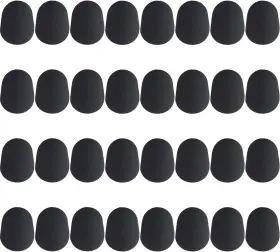 Boao 792057479891 32 Pieces Saxophone Mouthpiece Cushion 0.8 Mm Alto Tenor Black