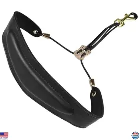 B0dwk241zm Brand Kuwan Premium Soft Leather Saxophone Neck Strap - Padded Comfort For Saxophones