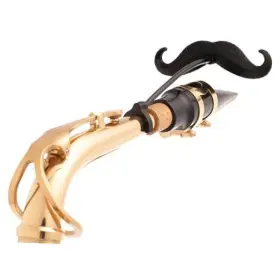 Brasstache 680392904393 Sax-stache - Clip-on Mustache For Saxophone Alto