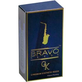 Bravo Reeds Brvasr-3 Synthetic Alto Saxophone Reed 5 Pack 3