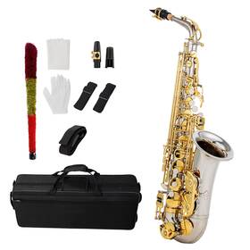 Btuty Lno5271983743483vw Eb Alto Saxophone Brass E Flat Sax 802 Key Type Woodwind Instrument With Clea