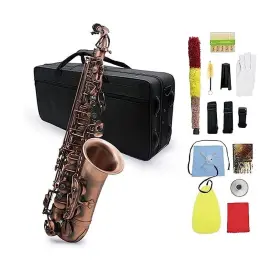 Mcy5372023810166ff Btuty Bend Eb E-flat Alto Saxophone Sax Red Bronze High Grade
