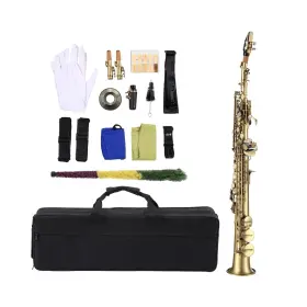 Rxu4vk Btuty Straight Bb Soprano Saxophone Nickel Plated Sax Prof