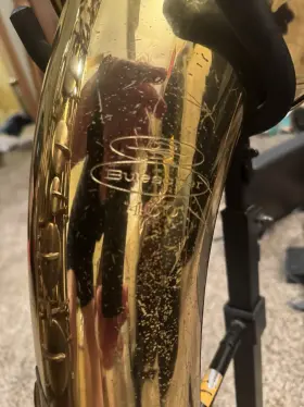 686987s Buescher 400 Baritone Saxophone With Original Neck Protec Pro Pac Case