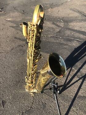 Buescher 87687 Vintage Buesher Big B Baritone Saxaphone Instrument Original Neck