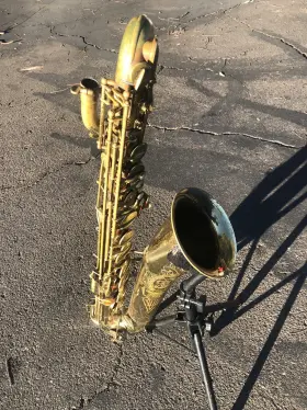 87687 Buescher Vintage Buesher Big B Baritone Saxaphone Instrument Original Neck