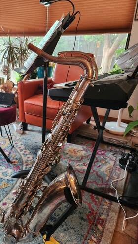 Buescher 975102 King 615 Tenor Saxophone Silver Plate