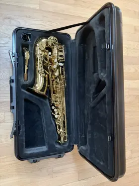 Bc8201 Buffet Crampon Alto Saxophone Gold Brass Lacquered Eb With Case And Neck