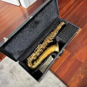 307429 C.g. Conn Vintage Transitional 10m Tenor Saxophone Naked Lady Lh Bell Keys