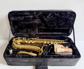 C.g. Conn 320291 Cg 6m Alto Saxophone Circa 1947 Rolled Tone Holes E Serial L