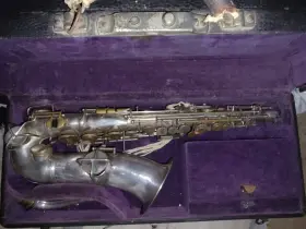 62678 C.g. Conn Alto Saxophone 1920s Silver Jazz Age With Case A L