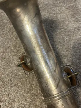 1926 C.g. Conn M181 Chu Tenor Sax/saxophone Good Pads Silver Plays Great