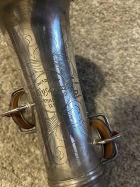 C.g. Conn M192 1927 Chu Alto Sax/saxophone Silver Plated Good Pads Plays Great