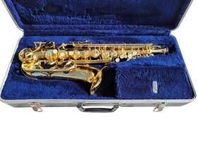 C.g. Conn N179101 Gold Eb Alto Saxophone With Neck Mouthpiece And Case