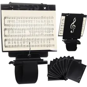 Ua-canlierr-2338 Canlierr Flute Lyre Flip Folder For Marching Band 12 Pcs Waterproof 7.5 X 6.5 Inches