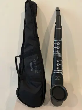 Dh-500 Casio Digital Horn Sax Electric Black Tested No Ac Adapter