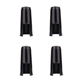 Ccecce Cce-42 4 Pack Alto Saxophone Mouthpiece Cap Replacement Mouth Piece Black