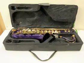 H14090064 Cecilio Ts-280pl Purple Saxophone In Black Case
