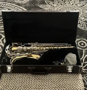 Mas-300 Cecilio Eb Alto Saxophone Gold Lacquer Brass With Case